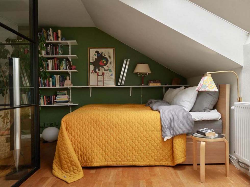 How to Hang Art in Rooms with Low or Sloping Ceilings