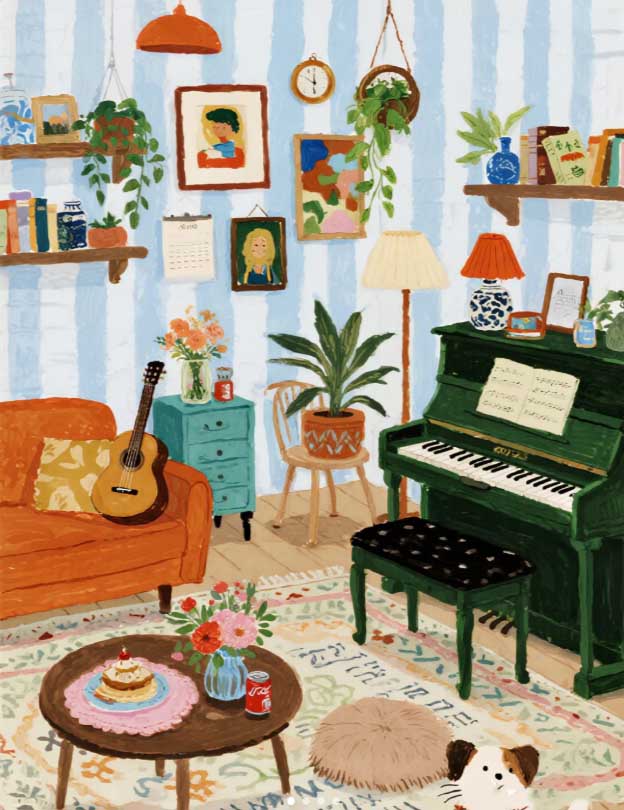 Living Room Painting Ideas with Verified Artwork Examples