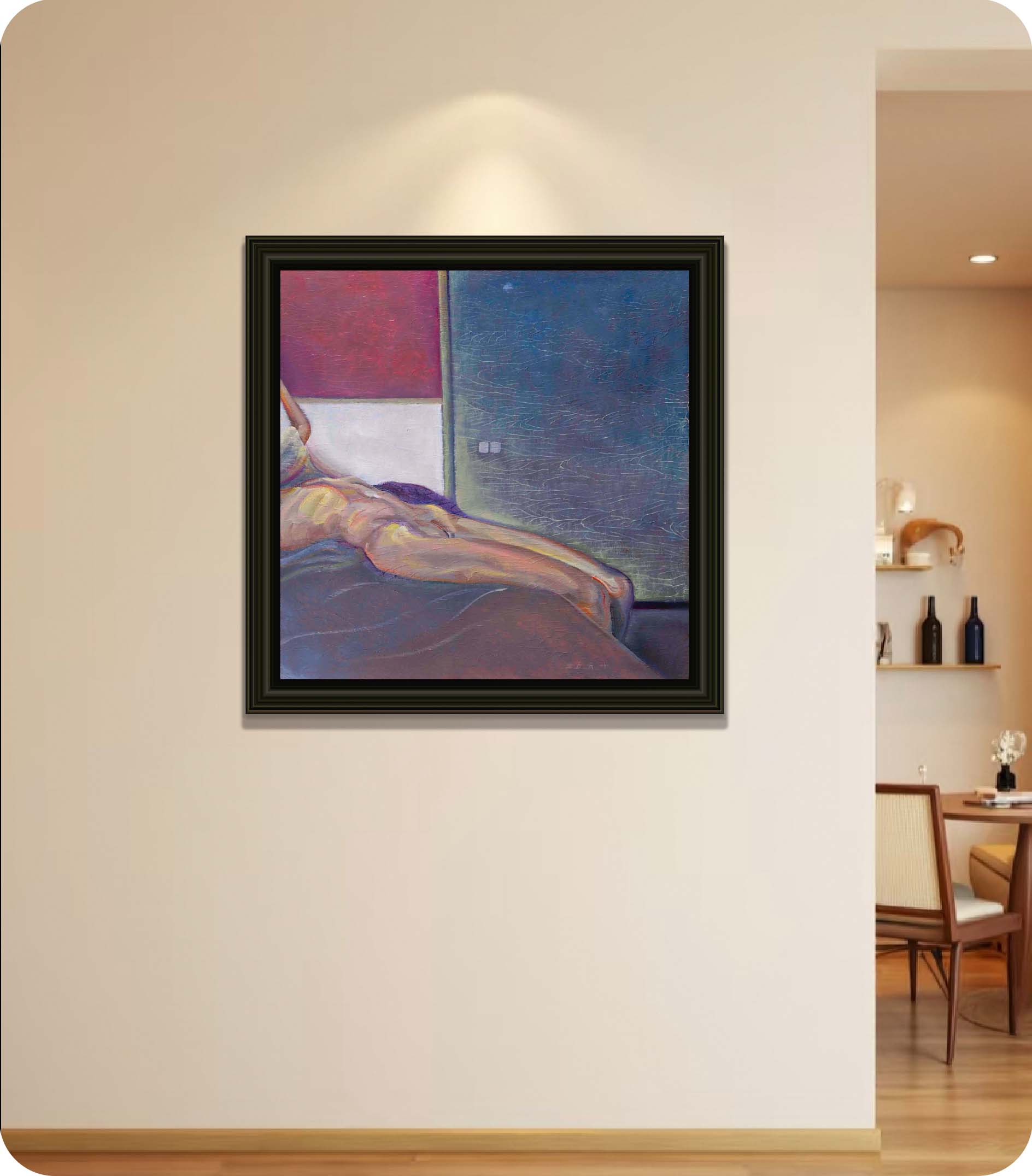 budy Acrylic painting in room