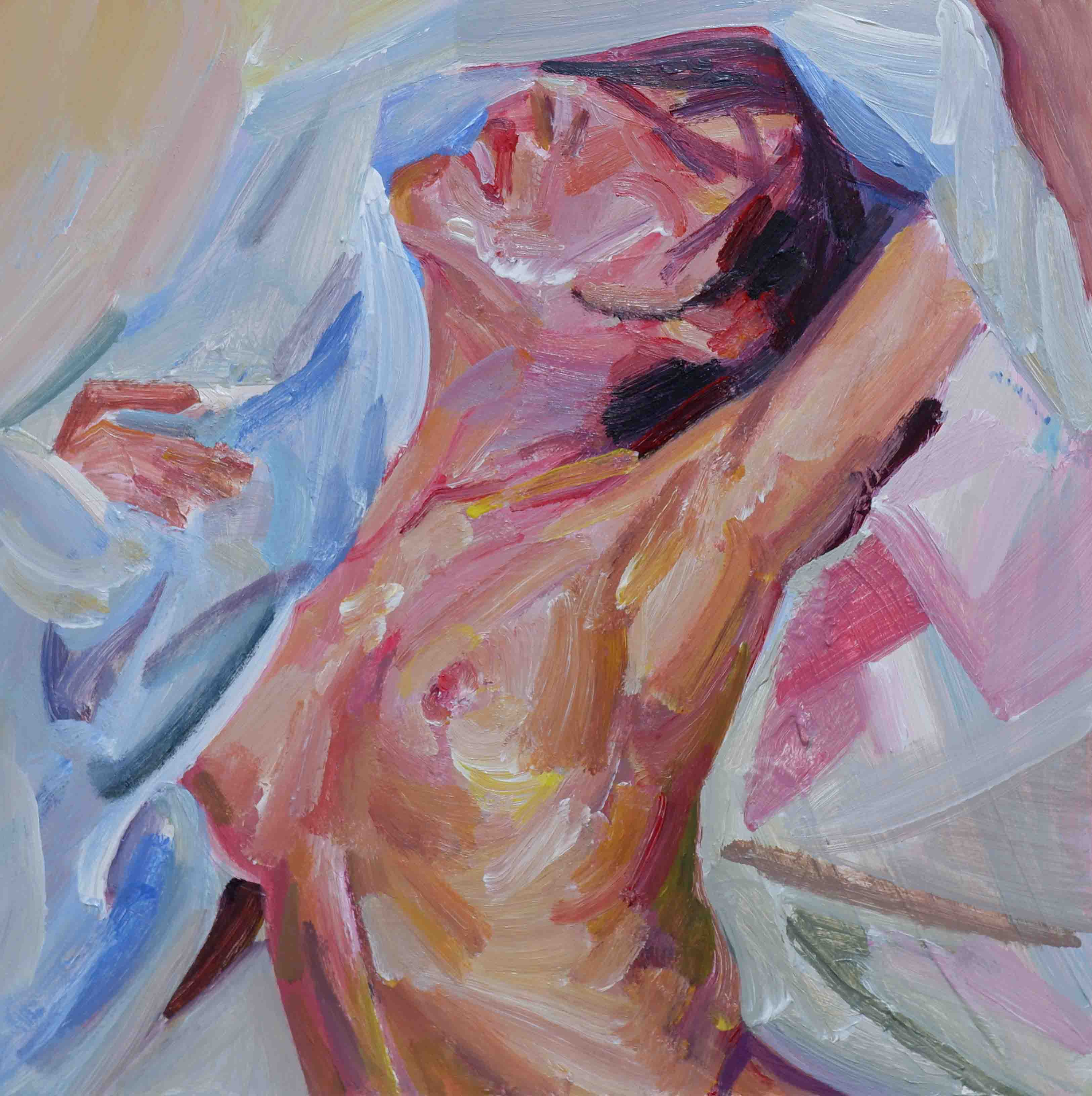 Lying Female Nude oil painting