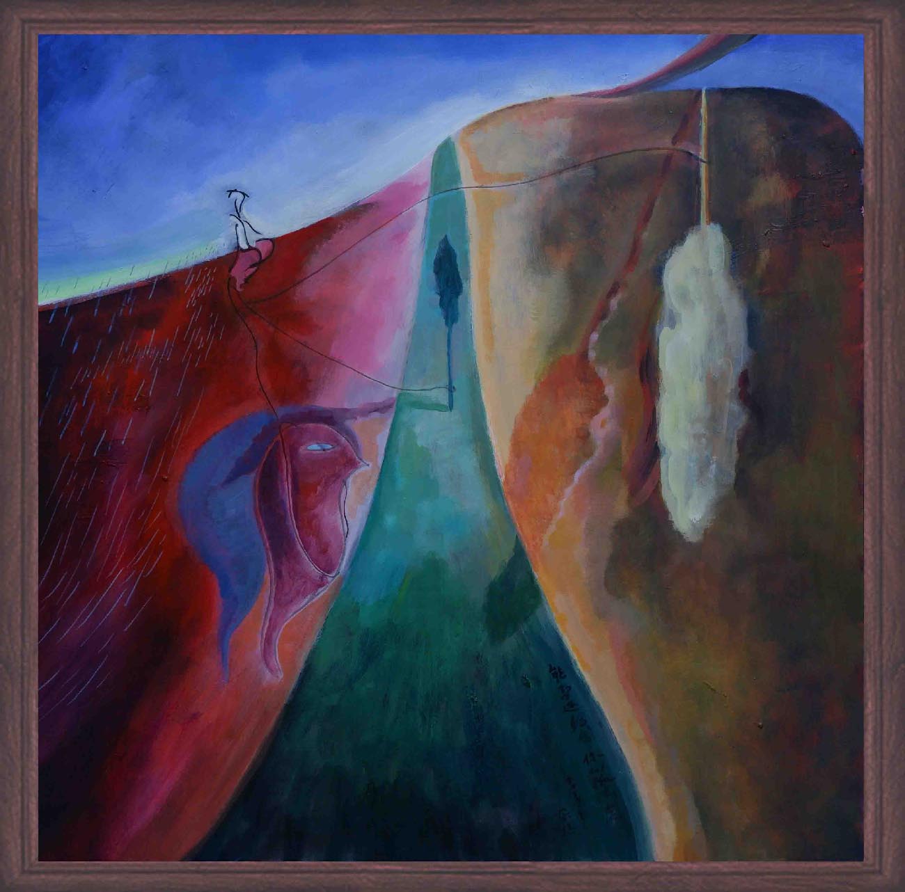 Moody Wilderness Philosophical Painting