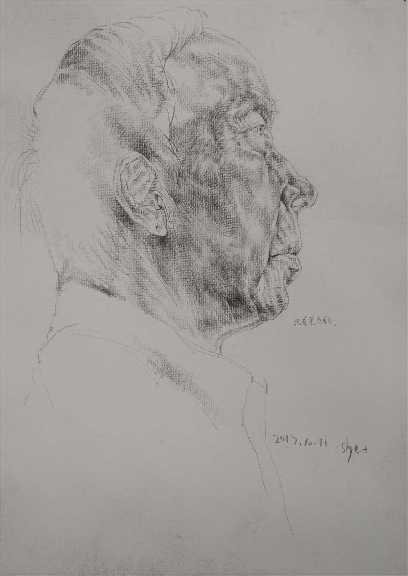 Portrait sketching exercises