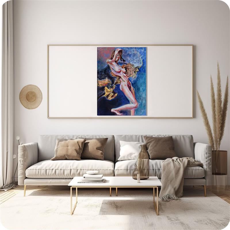 nude drawings acrylic painting art of deco