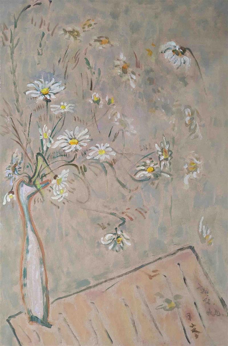 A vase of flowers simple flower painting